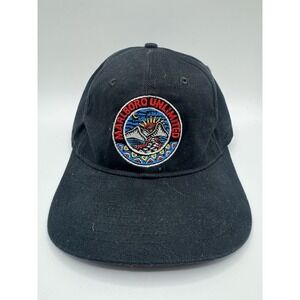 Vintage Marlboro Unlimited Strapback Hat Black Adventure Cap